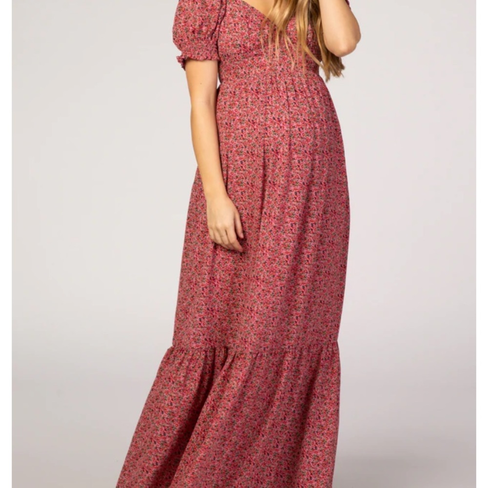 Pinkblush Maternity Maxi - Pink Floral